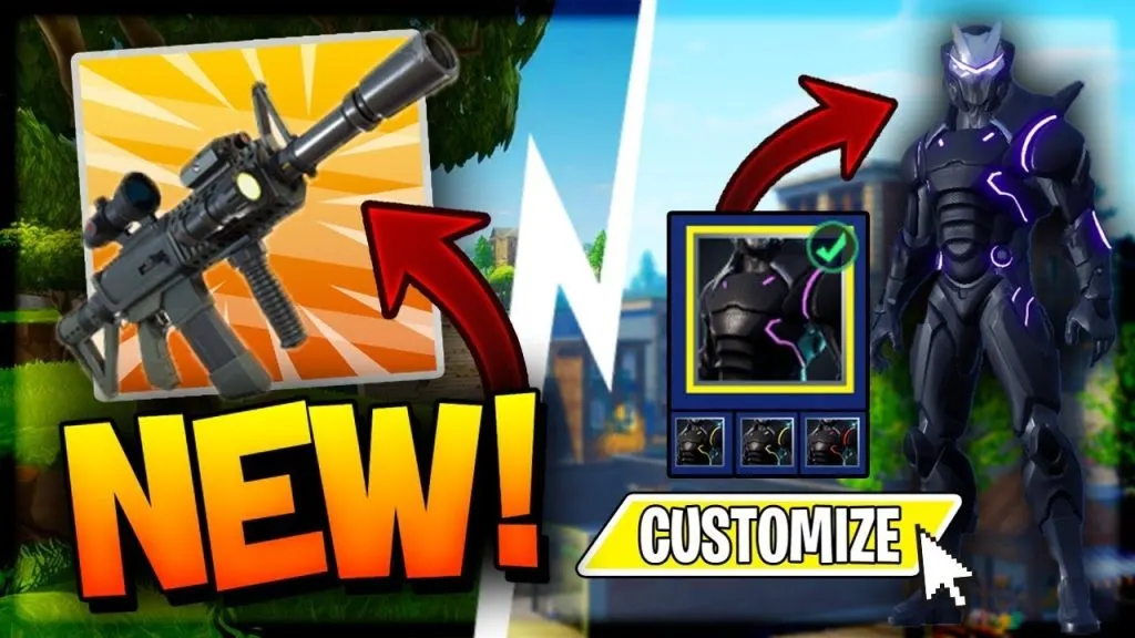 Fortnite: NEW THERMAL SCOPED RIFLE + CUSTOMIZABLE SKINS Gameplay! | New Update
