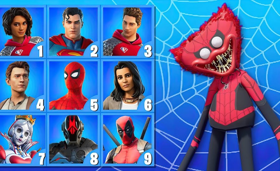GUESS THE SKIN BY THE HUGGY WUGGY STYLE - FORTNITE CHALLENGE.