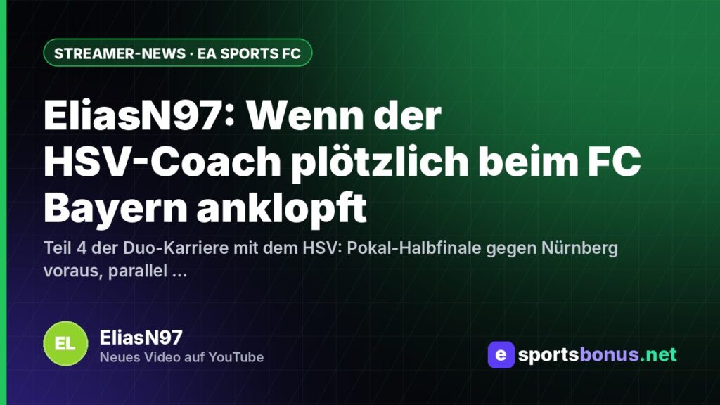 EliasN97: Wenn der HSV-Coach plötzlich beim FC Bayern anklopft