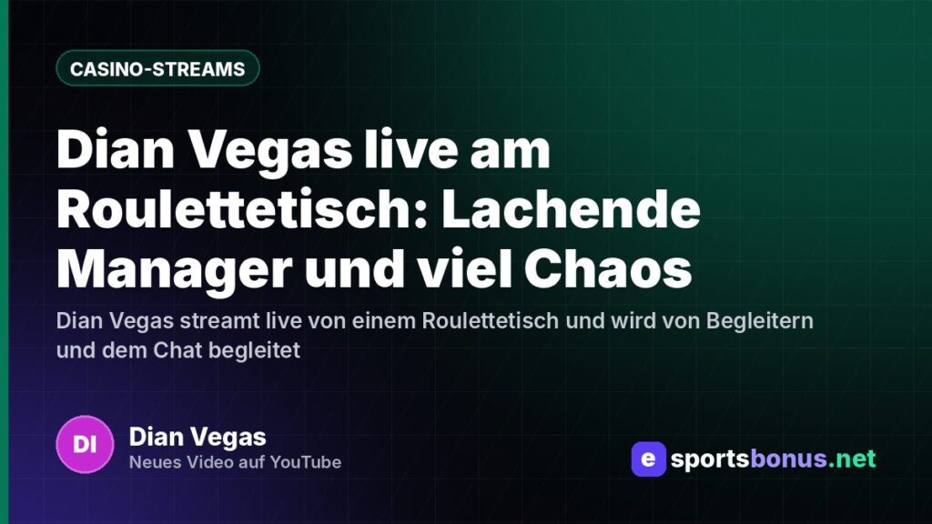 Dian Vegas live am Roulettetisch: Lachende Manager und viel Chaos