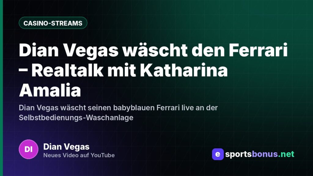Dian Vegas wäscht den Ferrari – Realtalk mit Katharina Amalia