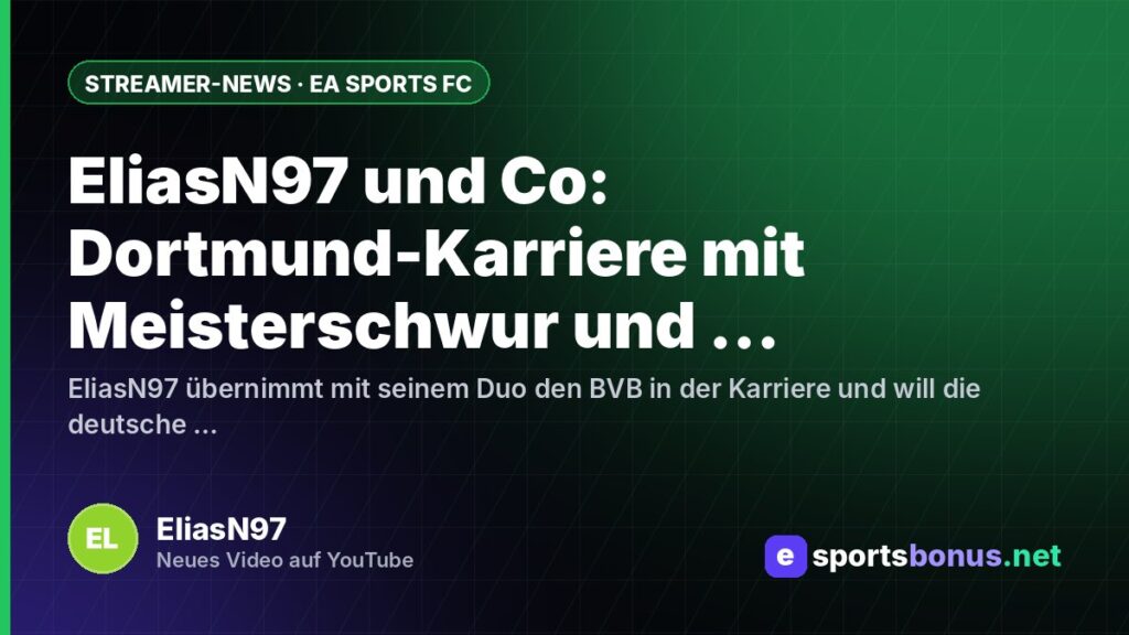 EliasN97 und Co: Dortmund-Karriere mit Meisterschwur und Kaderkahlschlag