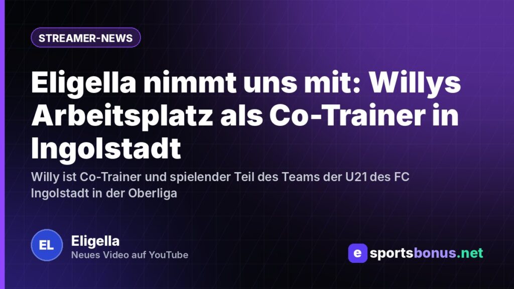 Eligella nimmt uns mit: Willys Arbeitsplatz als Co-Trainer in Ingolstadt