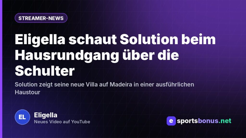 Eligella schaut Solution beim Hausrundgang über die Schulter