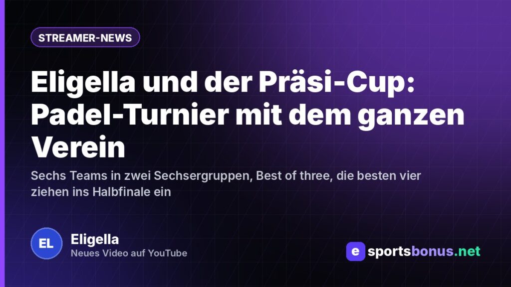 Eligella und der Präsi-Cup: Padel-Turnier mit dem ganzen Verein