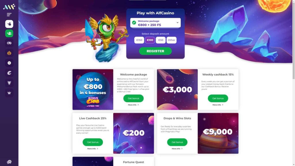 AlfCasino website
