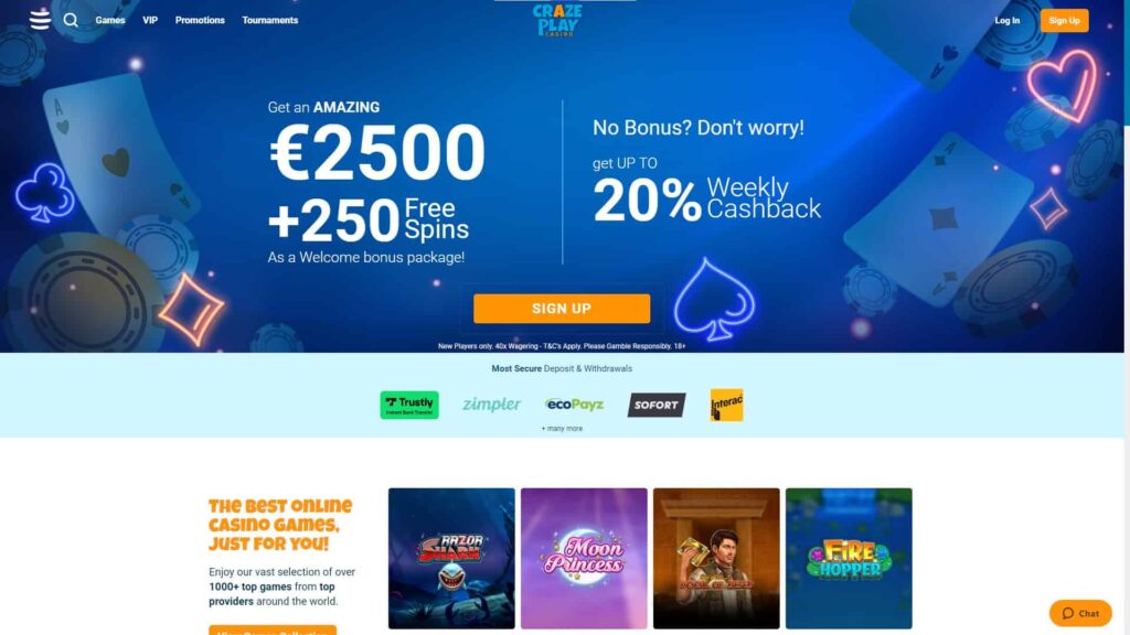 CrazePlay website