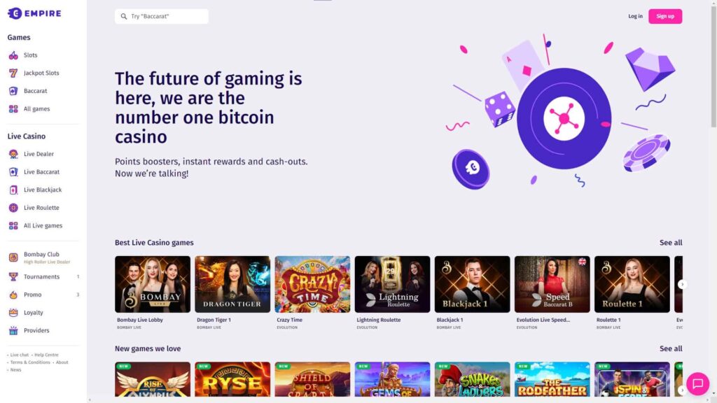Empire website