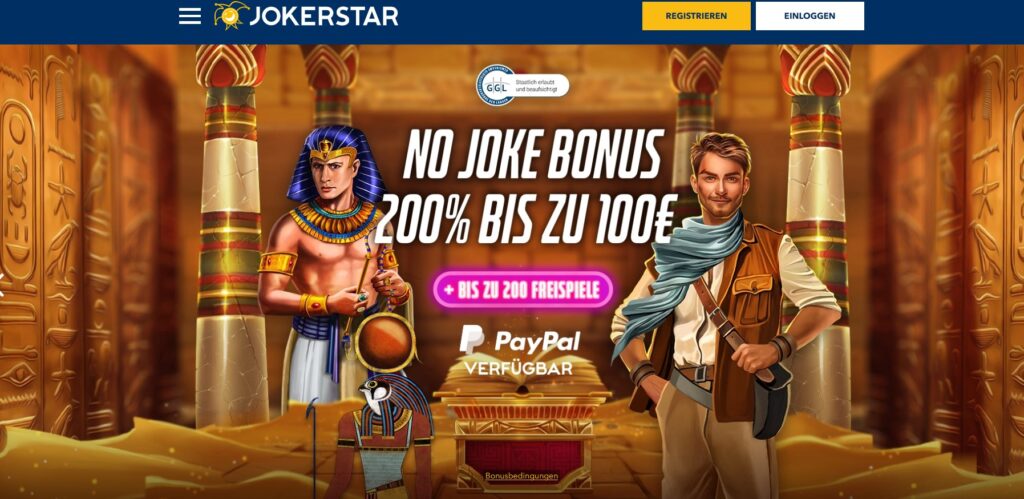 Jokerstar Webseite