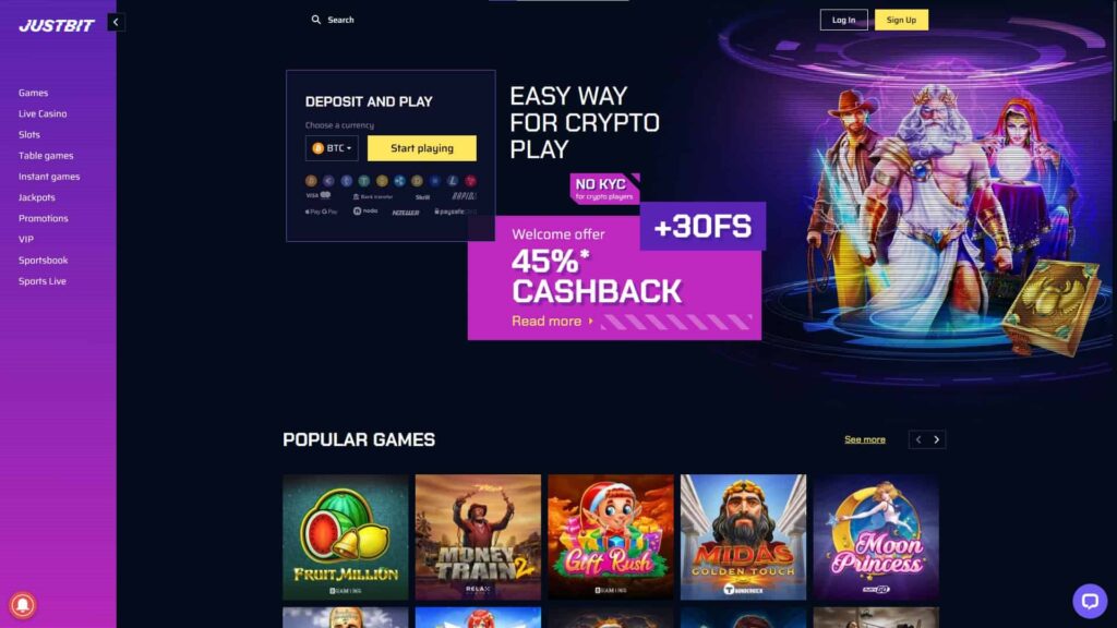 Justbit website