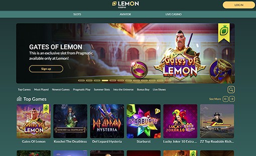 Lemon Casino website