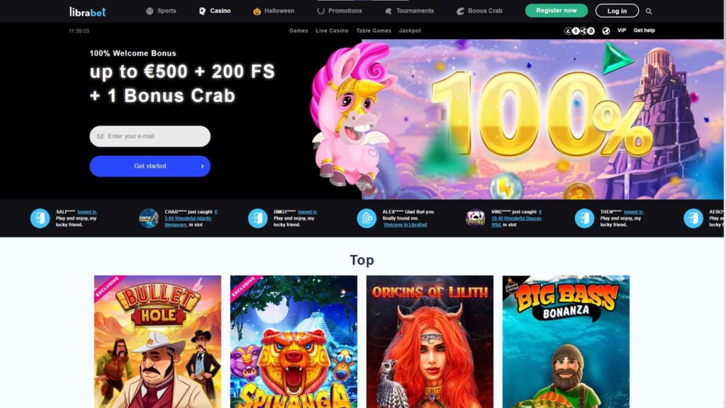 LibraBet website