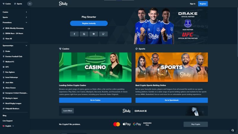 Stake website