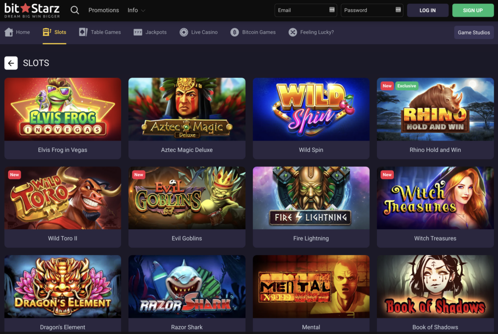 BitStarz website