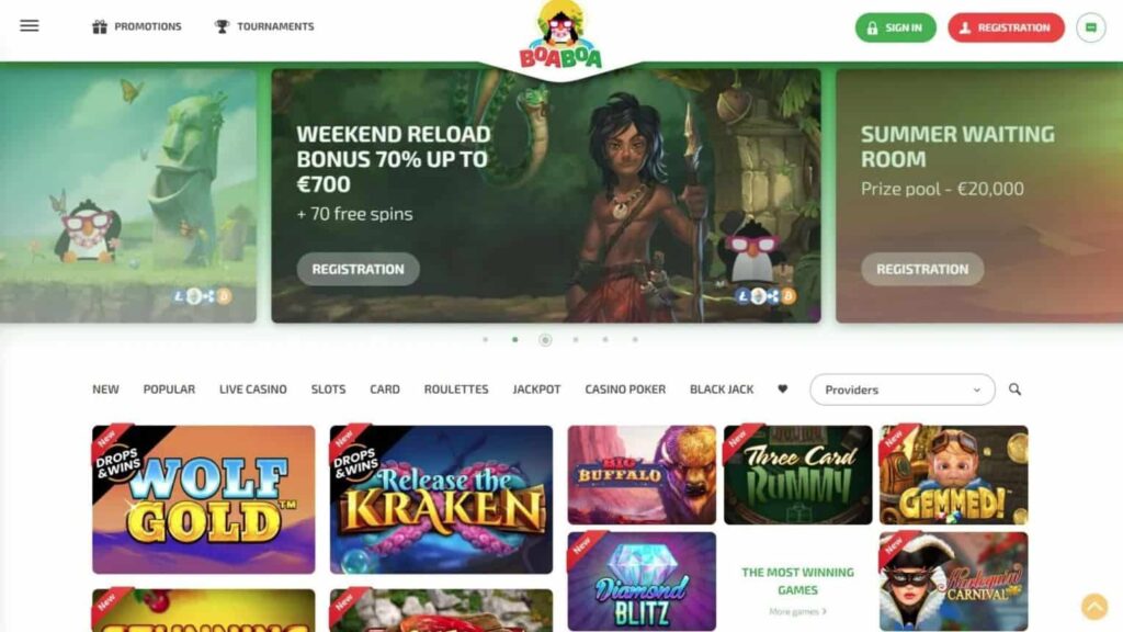 BoaBoa Casino website