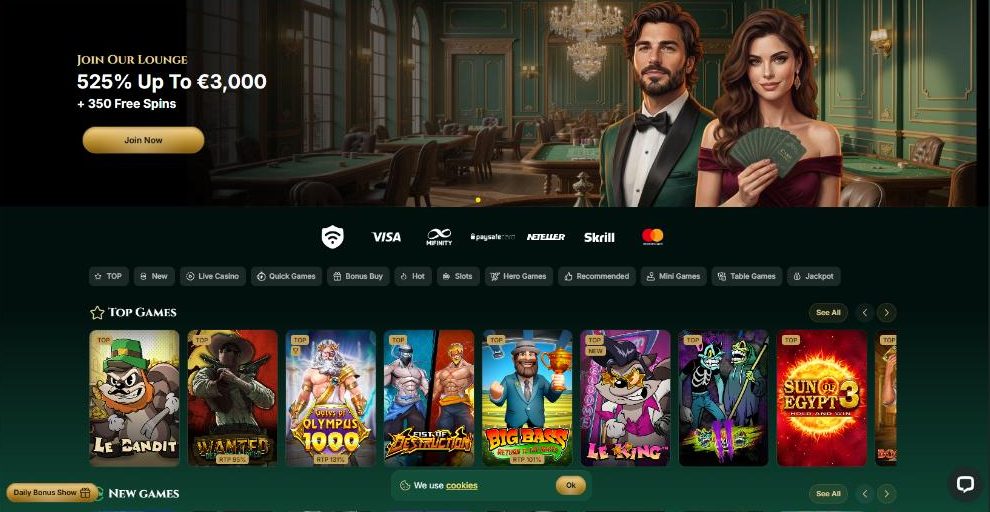 Cash Lounge website