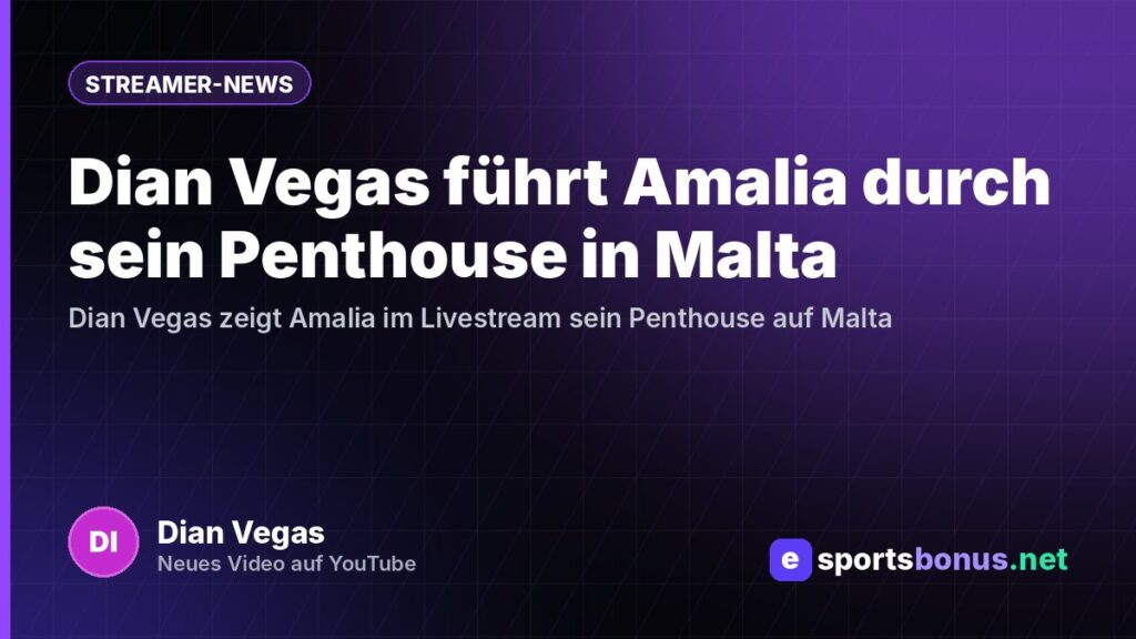 Dian Vegas führt Amalia durch sein Penthouse in Malta