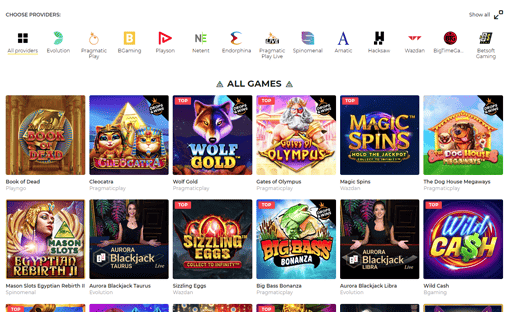 Mason Slots website