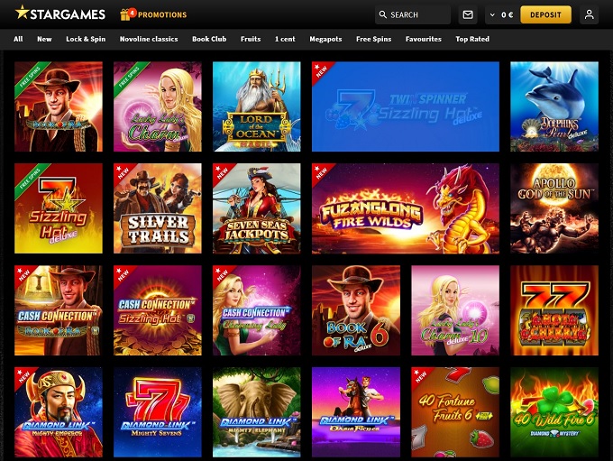 StarGames Webseite